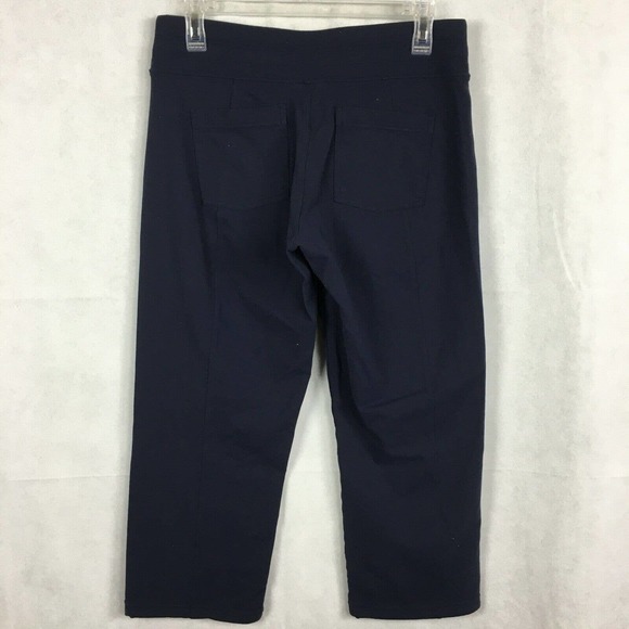 Athleta Pants Womens Sz S Blue Knit Cropped Athletic Yoga Casual Sweatpants - Picture 4 of 11